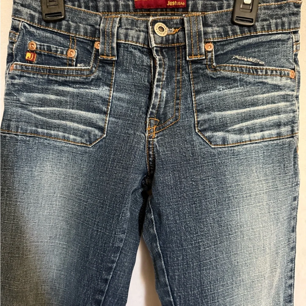 Just USA Dark Blue Flare Jeans - Picture 2 of 3